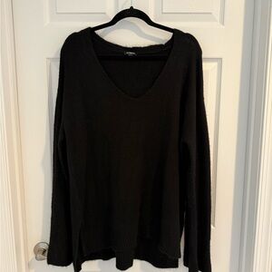 Black V-Neck Sweater from Express